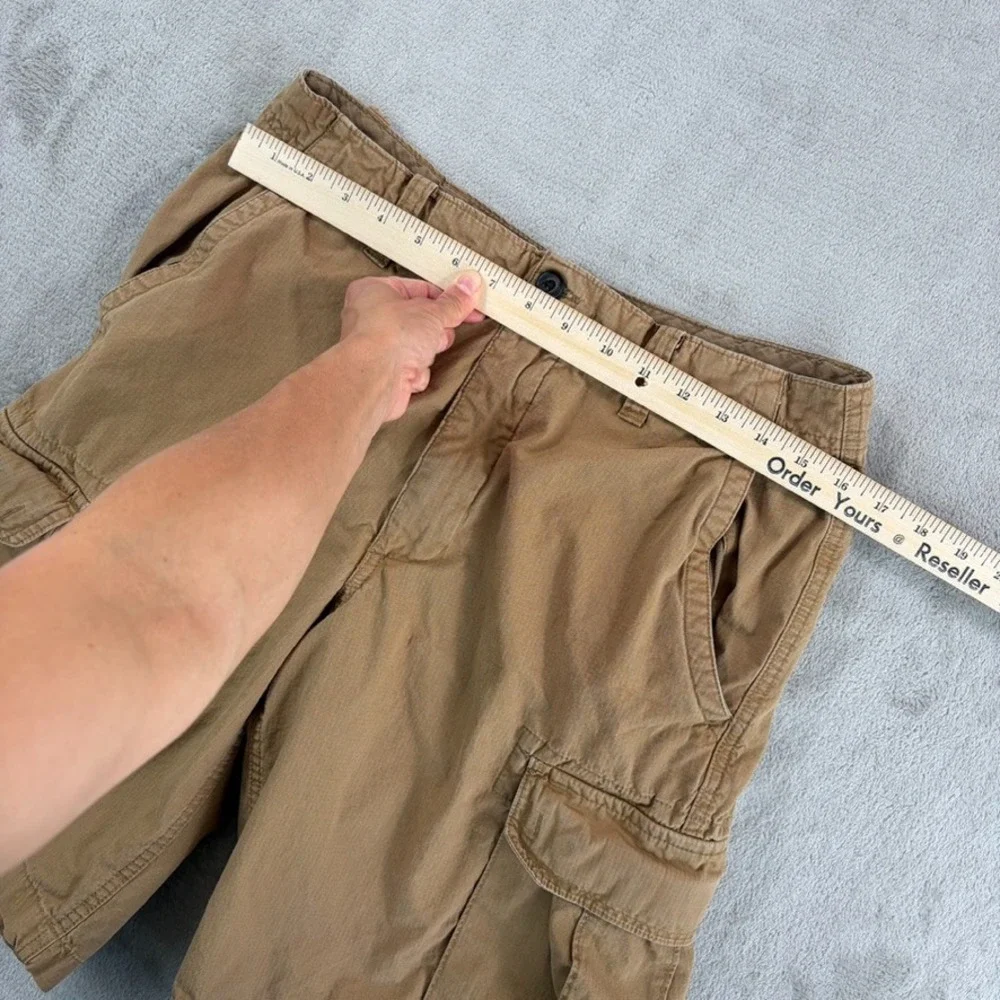 Banana Republic Cargo Shorts in Brown Ripstop Men 32x11 Safari Travel Hiking